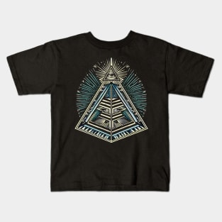 new world order - world order illuminati new world order Kids T-Shirt